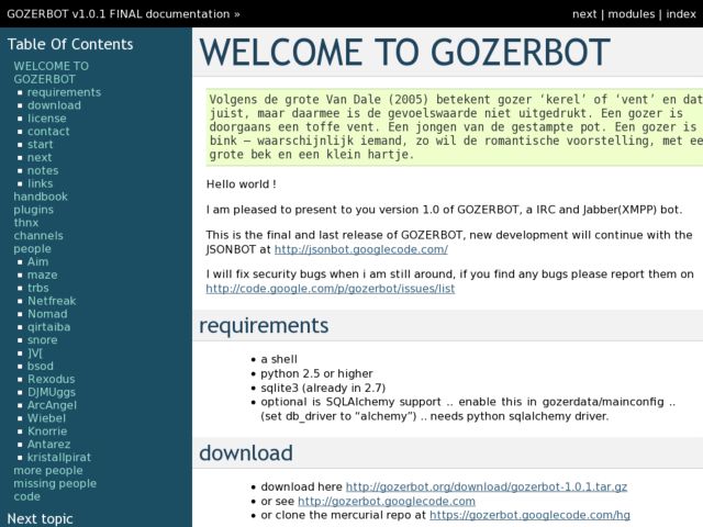 GOZERBOT 0.9.2