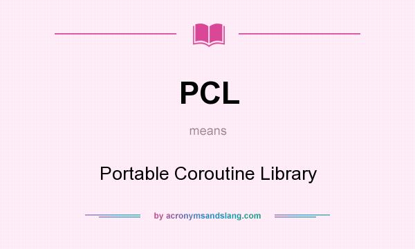 Portable Coroutine Library 1.10