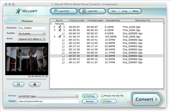 iSkysoft DVD to Mobile Phone Converter 1.6.37.7 正式版