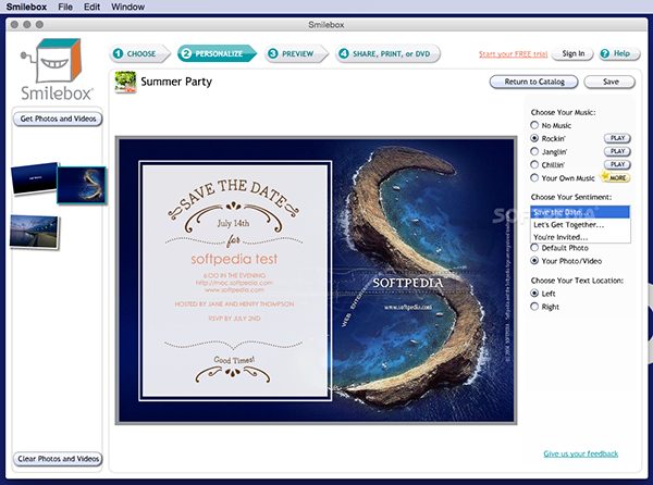 Smilebox for Mac